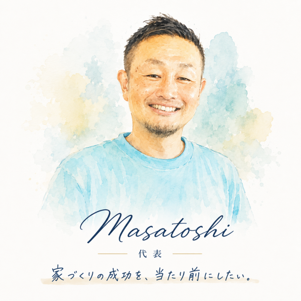 Masatoshi Umemura - 住宅AIコンシェルジュ 【梅村征敏】Masatoshi Umemura
名古屋市在住|代表
住宅業界13年・1万組以上の支援実績
名古屋市のウェディング会社で責任者を経験後、
コンサルティング会社で住宅・不動産業界の
責任者を務める。MBA取得。
累計1万組以上の家づくり支援実績をもとに、
ユーザーが本当に信頼できる情報と
出会えるサービスを構築している。