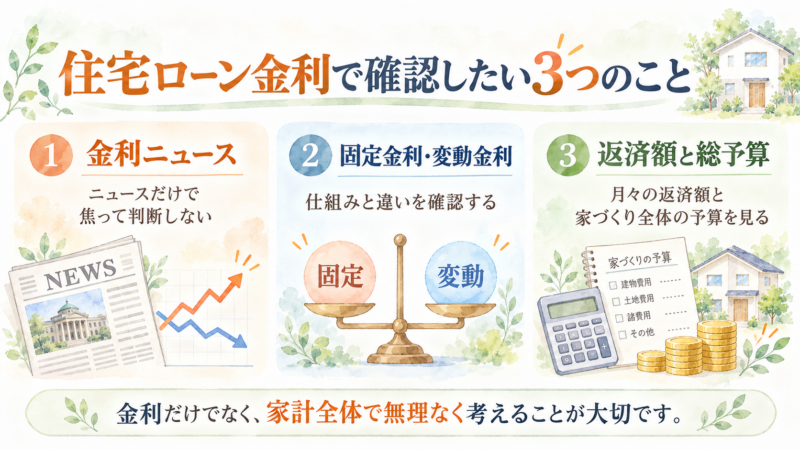 住宅ローン金利を知る3つのポイント - 住宅AIコンシェルジュ